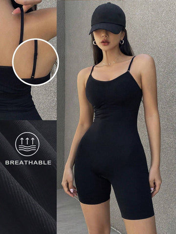 DAZY Solid Color Tight Strapless Short Jumpsuit For Women