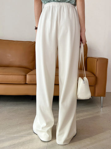 DAZY Solid Elastic Waist Sweatpants