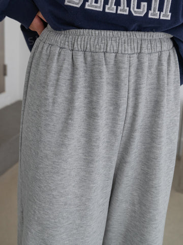 DAZY Solid Elastic Waist Sweatpants