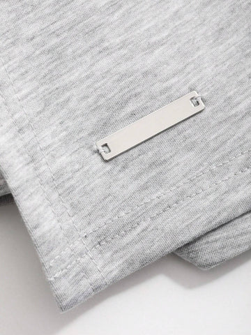 DAZY Solid Split Hem Skirt For Summer