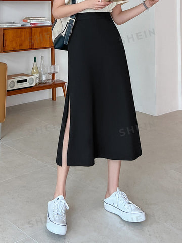 DAZY Split Side A-line Skirt