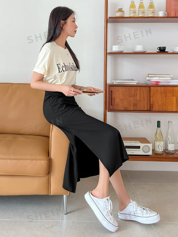 DAZY Split Side A-line Skirt