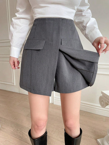 DAZY Women'S Flap Decorated Skorts