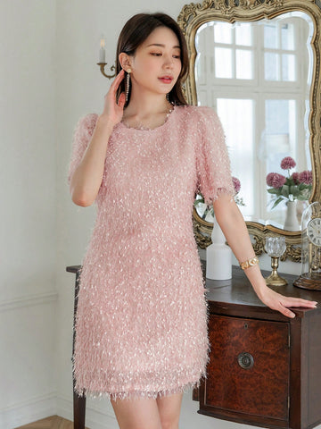 DAZY Women'S Short Sleeve Dress