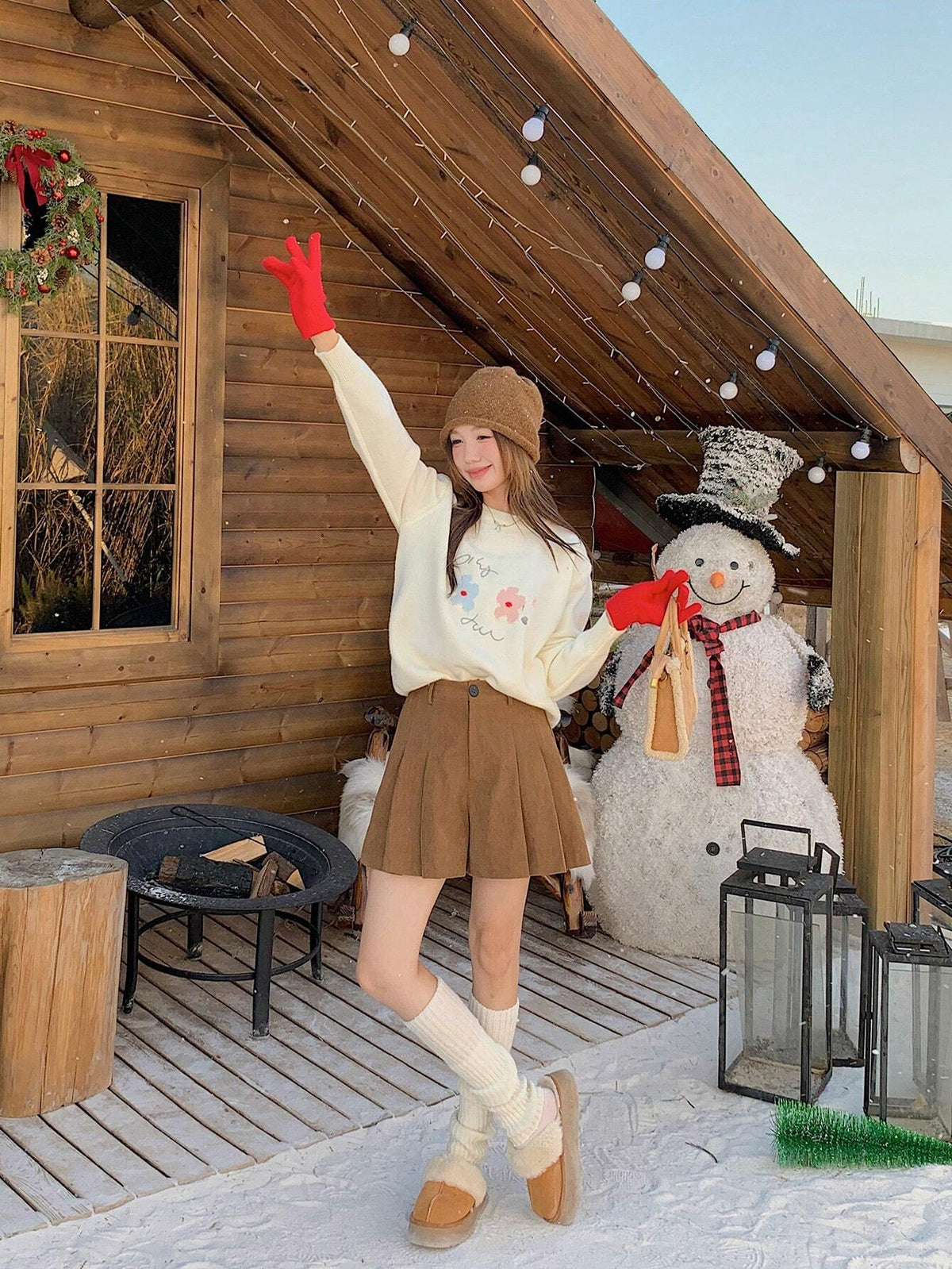 DAZY Women Casual High Waist A-Line Corduroy Shorts