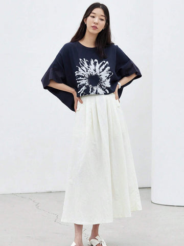 DAZY Women Floral Print Linen Blend Shirt