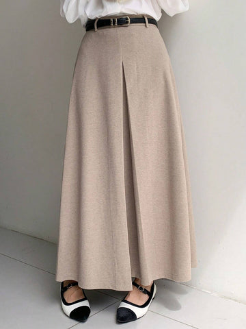 DAZY Women Long Wool Blend Skirt, Autumn/Winter
