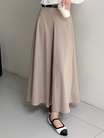 DAZY Women Long Wool Blend Skirt, Autumn/Winter