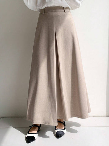 DAZY Women Long Wool Blend Skirt, Autumn/Winter