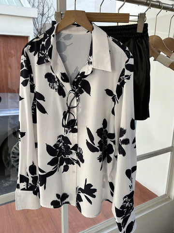 DAZY Women Loose Casual Blouse, Minimalist And Stylish For Everyday Wear