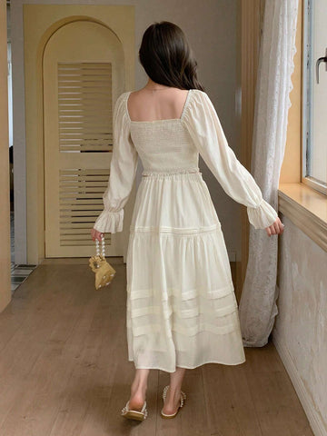 DAZY Women Off Shoulder Short Crop Top & High Waist A-Line Skirt With Ruffle Hem Set