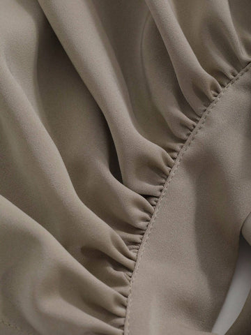 DAZY Women Solid Color Asymmetrical Hem Halter Top + Pants Two Piece Set