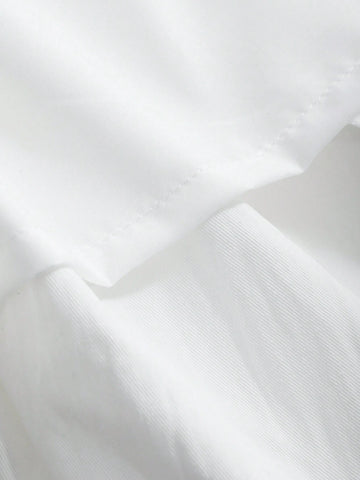 DAZY Women Solid Color Loose Wide Leg Pants With Drawstring Elastic Waist