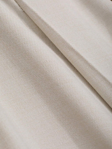 DAZY Women Solid Color Pleated A-Line Elegant Office Skirt