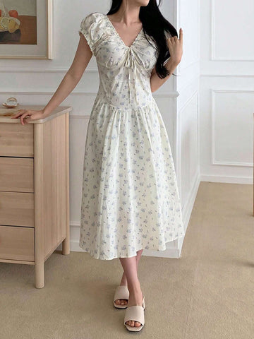 DAZY Women Summer Casual Ditsy Floral Dress