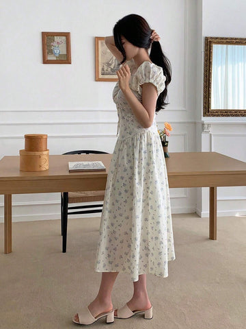 DAZY Women Summer Casual Ditsy Floral Dress