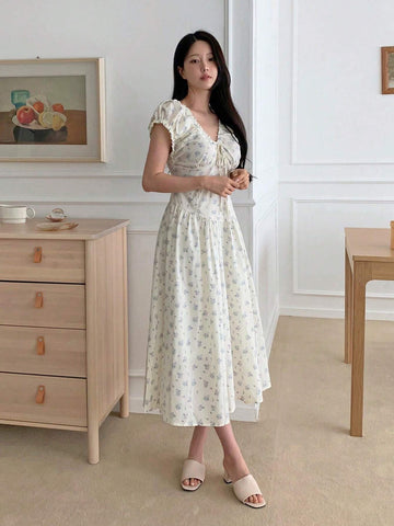 DAZY Women Summer Casual Ditsy Floral Dress