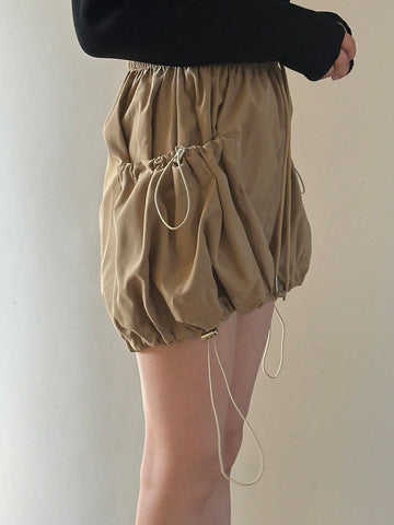 DAZY Women's Drawstring Detail Utility Skirt