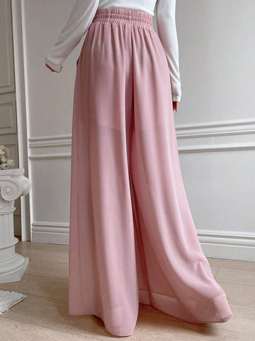 DAZY Women's Drawstring Waist Wide Leg Pants