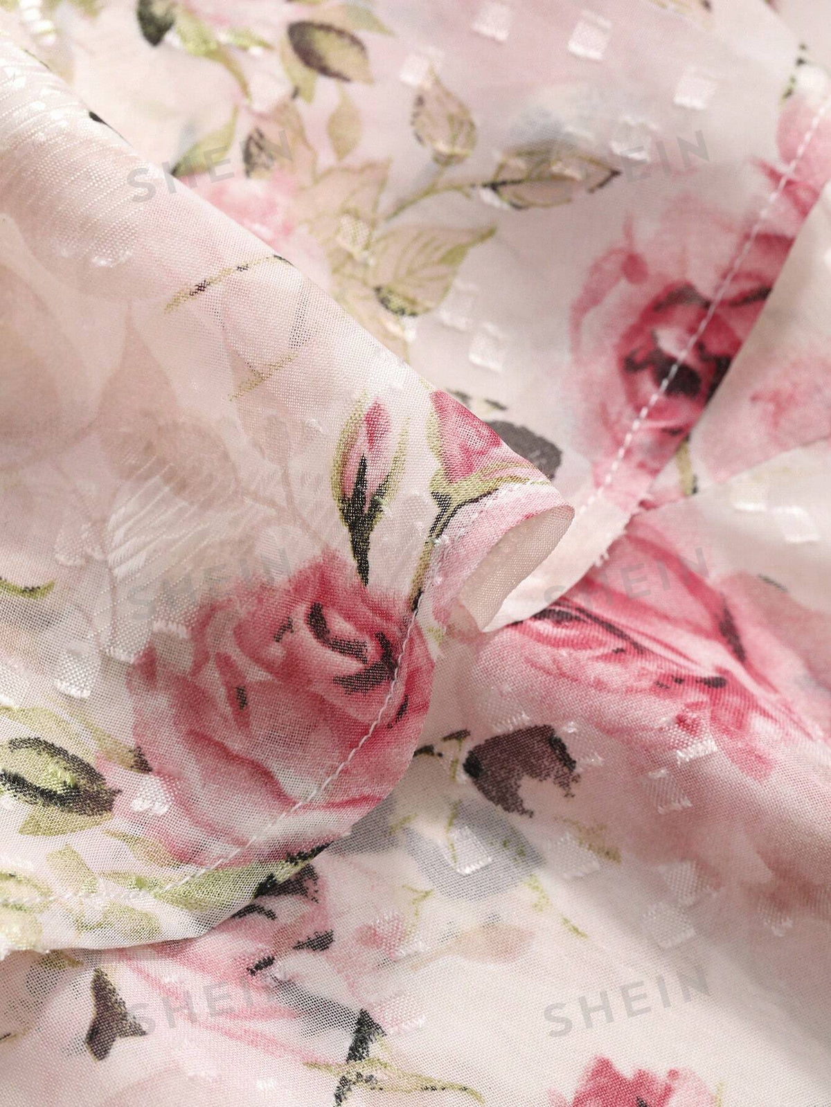 DAZY Women's Floral Print Ruffle Hem Midi Skirt