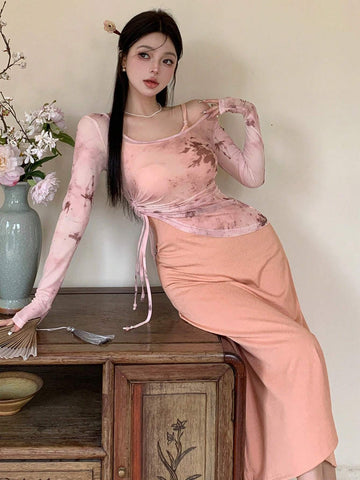 DAZY Women's Long Sleeve Two Piece Set Outfit