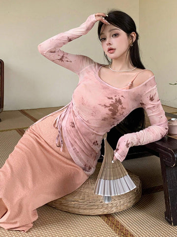 DAZY Women's Long Sleeve Two Piece Set Outfit