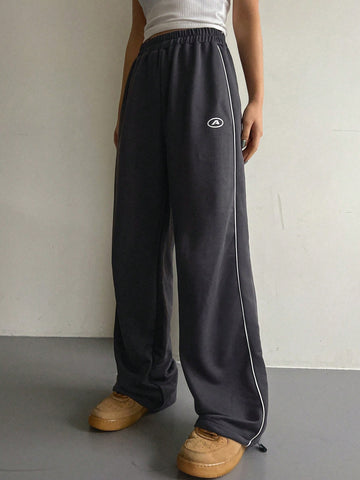 DAZY Women's Loose Fit Jogger Sweatpants With Elastic Waistband And Drawstring Hem