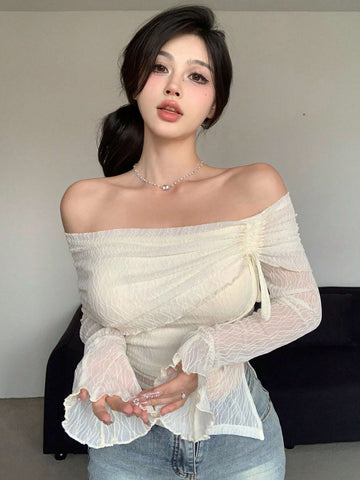 Women's One Shoulder Long Sleeve T-Shirt