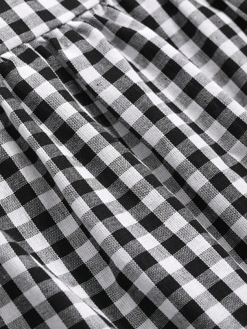 DAZY Women's Plaid Long Skirt