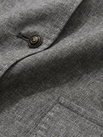 DAZY Women's Plain Single-Breasted V-Neck Casual Vest Shirt For Autumn