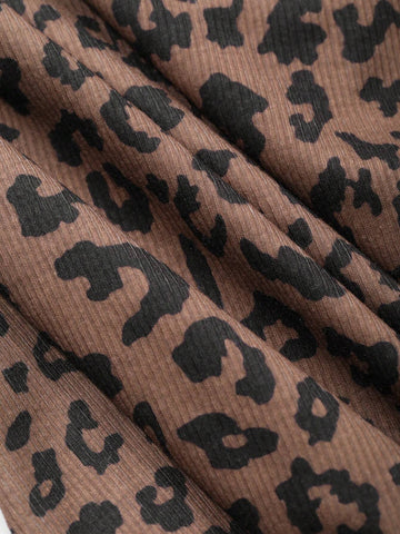 DAZY Women's Short Leopard Print Dress, Back To School Occasion