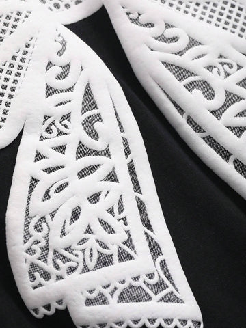 DAZY Women's Short Sleeve T-Shirt With Bowknot Design And Round Neck