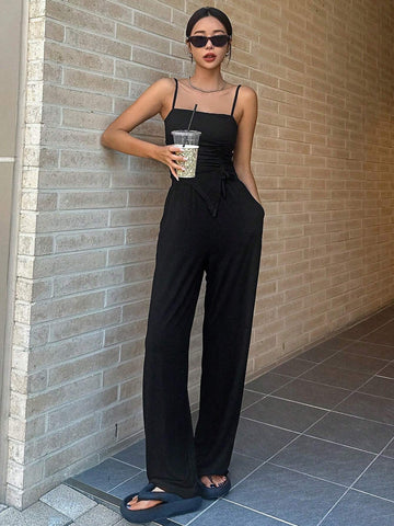 DAZY Women's Simple Solid Color Daily Wear Tank Tops, 2pcs/Set