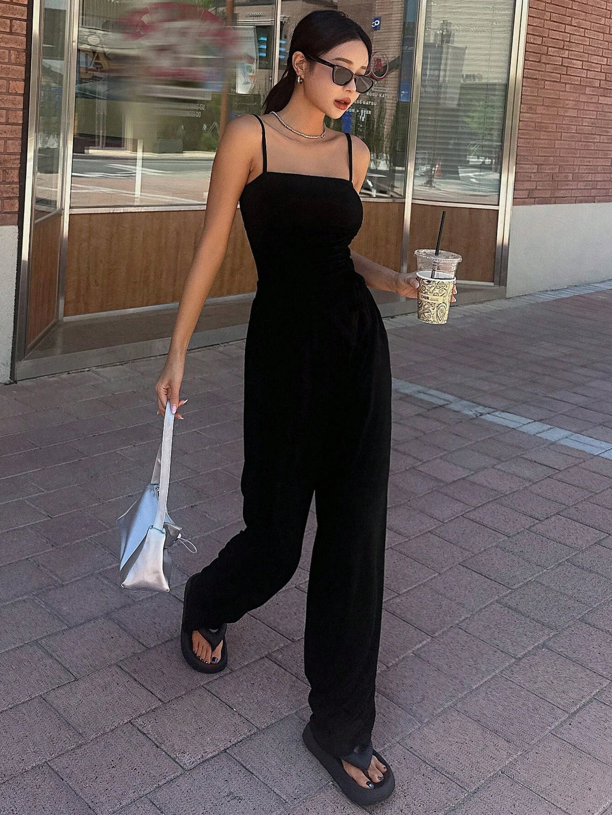 DAZY Women's Simple Solid Color Daily Wear Tank Tops, 2pcs/Set