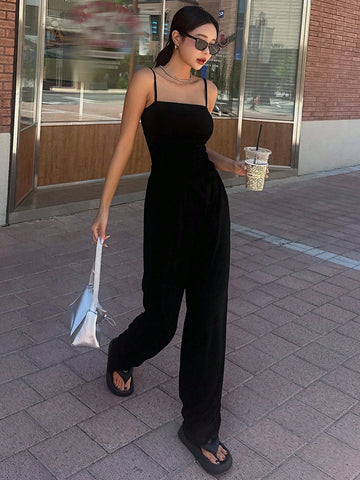 DAZY Women's Simple Solid Color Daily Wear Tank Tops, 2pcs/Set