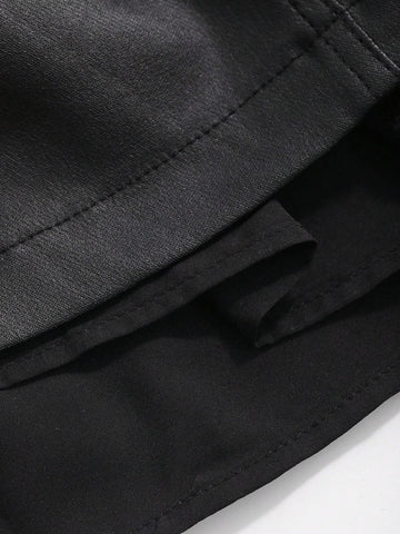 DAZY Women's Solid Color Bodycon Pencil Skirt With Elastic Waist For A Slimming Look