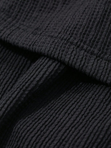 DAZY Women's Solid Color Casual Versatile Elastic Waist Flare Leg Sweatpants