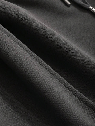 DAZY Women's Solid Color Drawstring Waist Wide Leg Casual Shorts