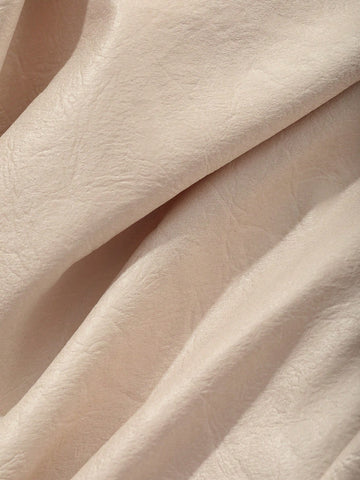 DAZY Women's Solid Color Front Tie Long Sleeve Casual Blouse, Daily Wear