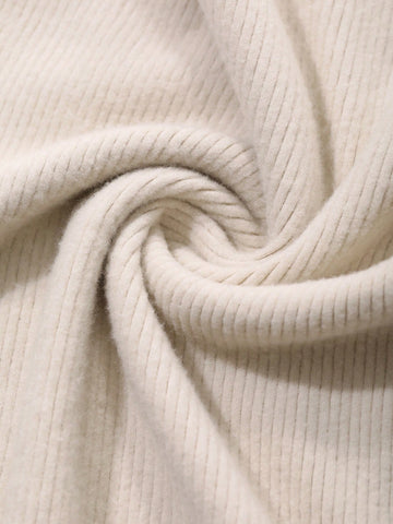 DAZY Women's Solid Color Off-Shoulder Long Sleeve Slim Fit Short Dress