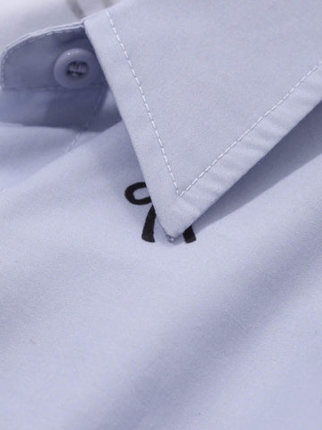 DAZY Young Girl Butterfly Print Long Sleeve Single-Breasted Casual/Business Shirt, Autumn