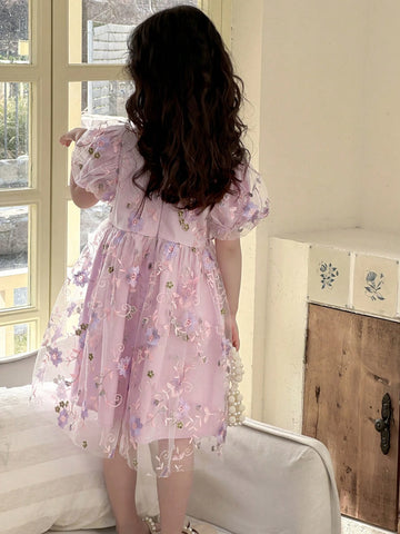 DAZY Young Girl Casual Dress, Fall Collection Floral