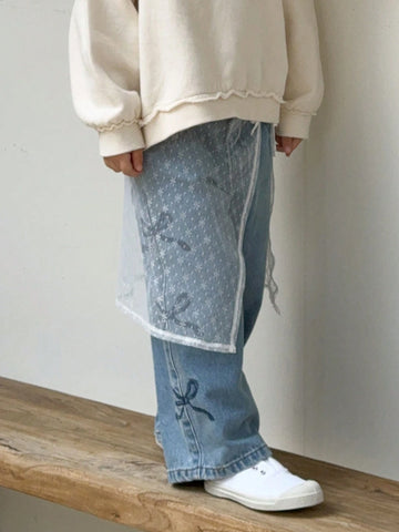 DAZY Young Girl Casual Layered Mesh Skirt
