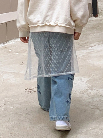 DAZY Young Girl Casual Layered Mesh Skirt