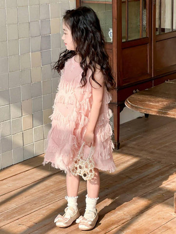 DAZY Young Girl Casual Sleeveless Simple Dress, Everyday Wear Summer