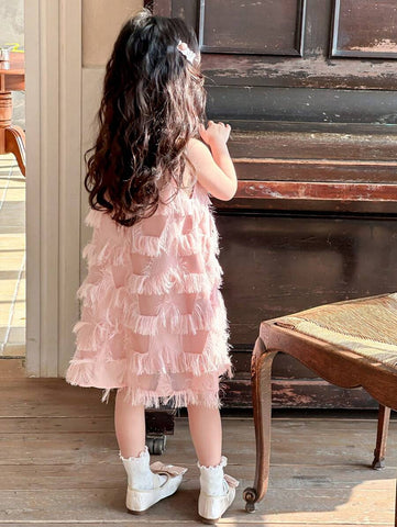 DAZY Young Girl Casual Sleeveless Simple Dress, Everyday Wear Summer