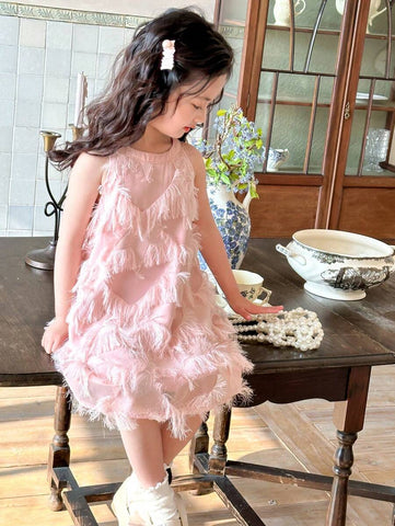 DAZY Young Girl Casual Sleeveless Simple Dress, Everyday Wear Summer