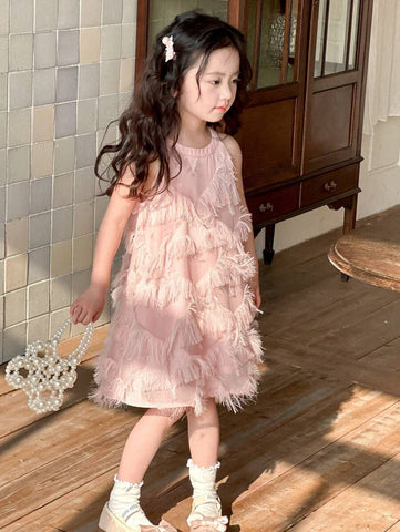 DAZY Young Girl Casual Sleeveless Simple Dress, Everyday Wear Summer