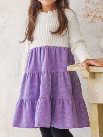 DAZY Young Girl Colorblock Casual Dress