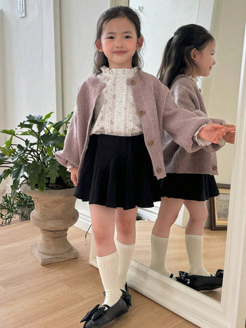 DAZY Young Girl Fall Clothes, Girls (Small) All-Over Print Shirt